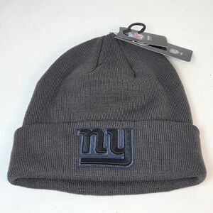 NWT NFL New York Giants Charcoal Gray Raised Cuff Knit Beanie